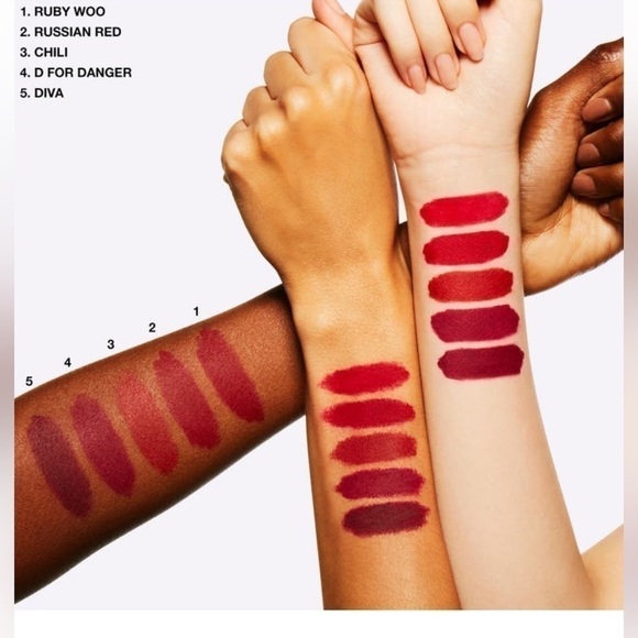 BUNDLE ONLY—MAC LIPSTICK CHILI MINI: NEW IN BOX. - Picture 2 of 5